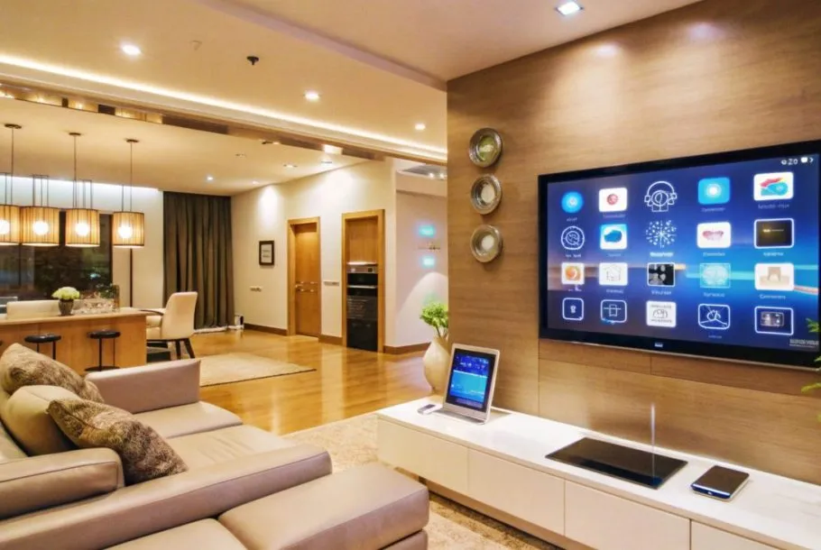 modern-living-room-interior-with-large-tv-screen-displaying-home-automation-system-scaled-e1752514729148-910x610-1